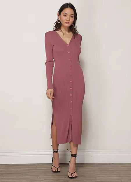 Simone Button Down Sweater Dress