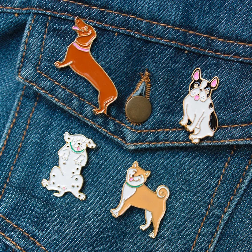 Spilla Per Giacca di Jeans - Dachshund Pin