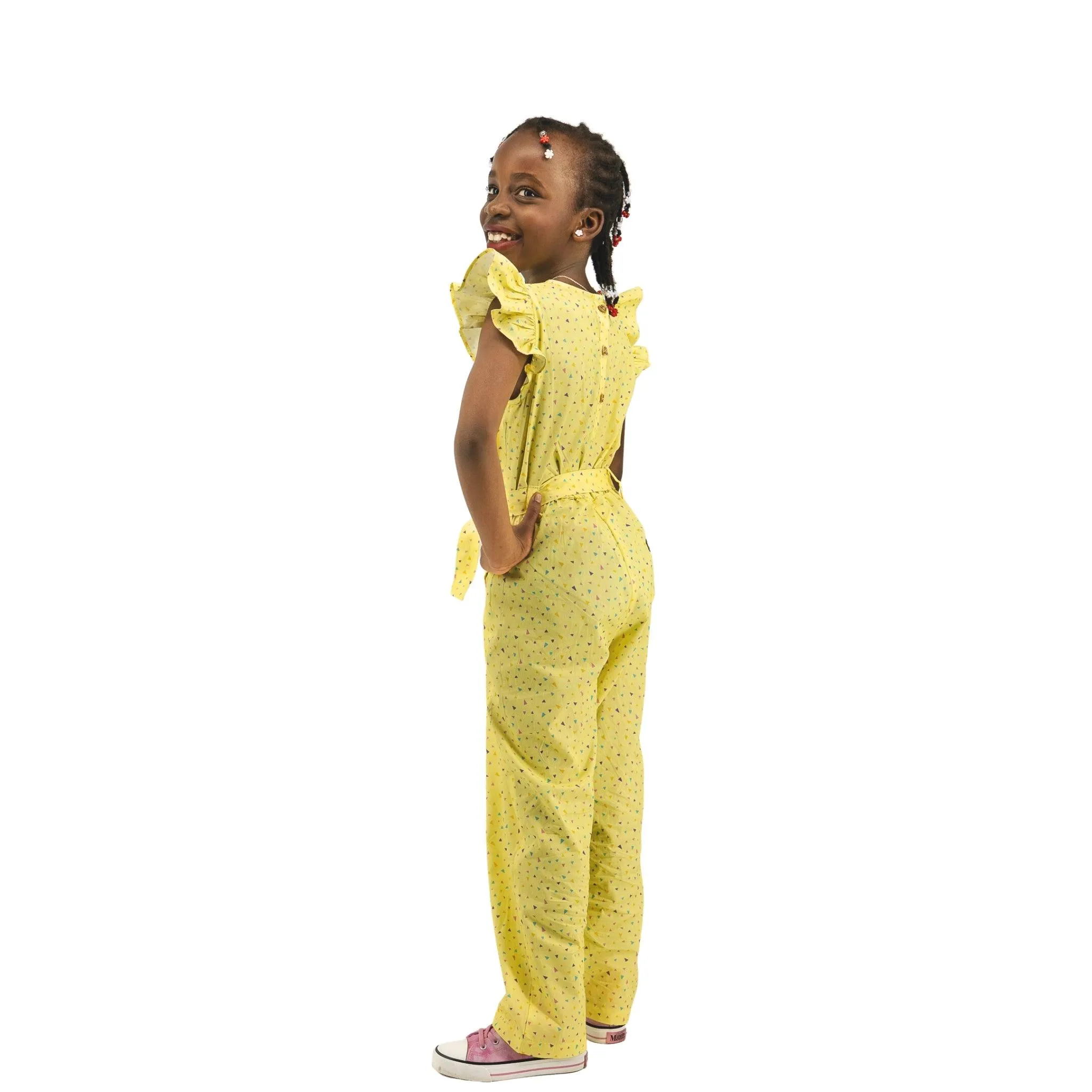 Stylish Lemon Meringue Jumpsuit for Children