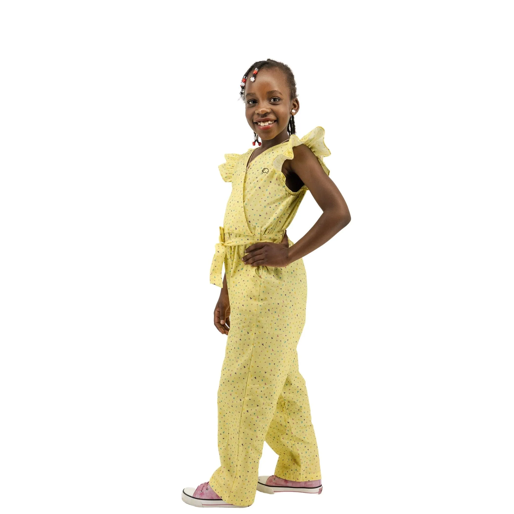 Stylish Lemon Meringue Jumpsuit for Children