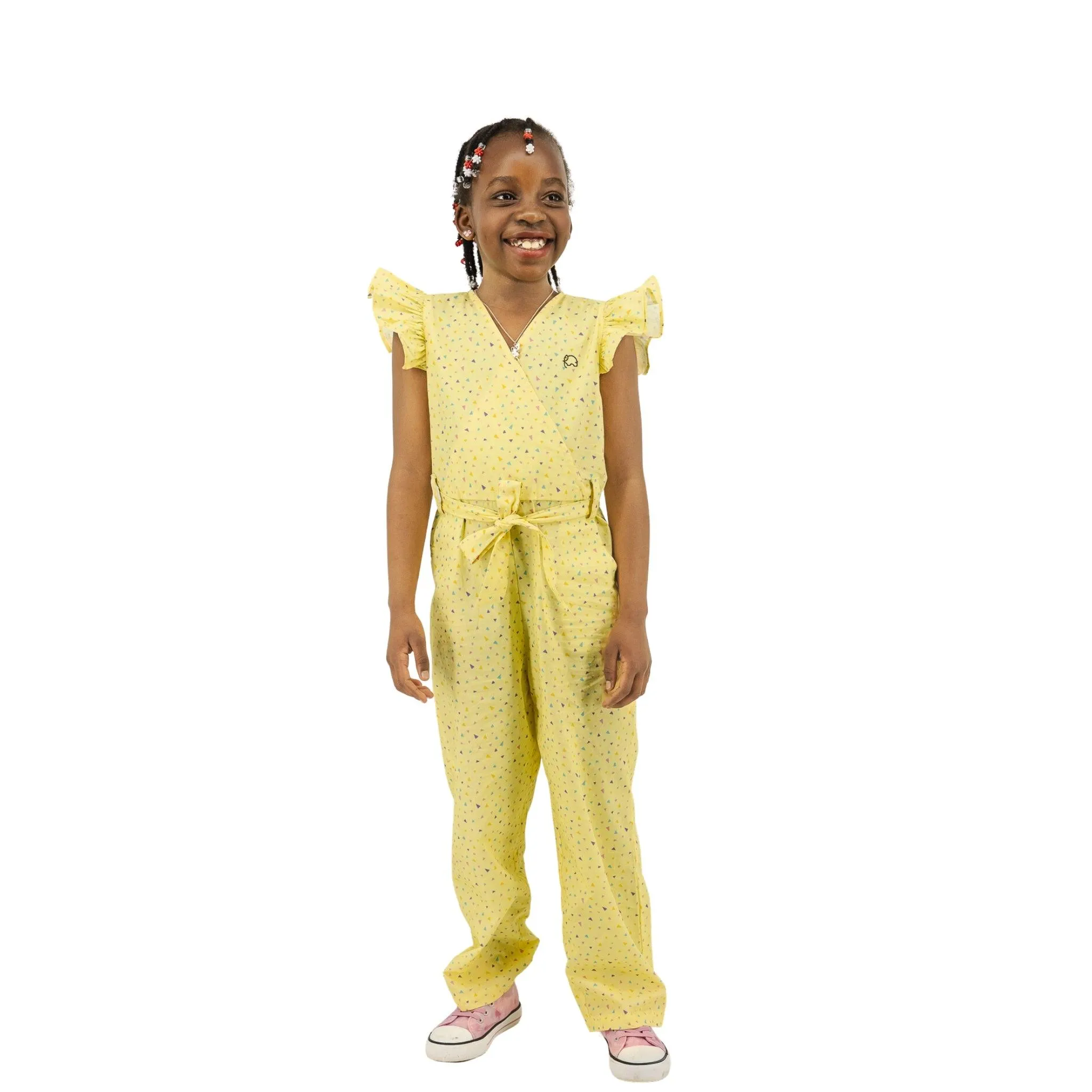 Stylish Lemon Meringue Jumpsuit for Children