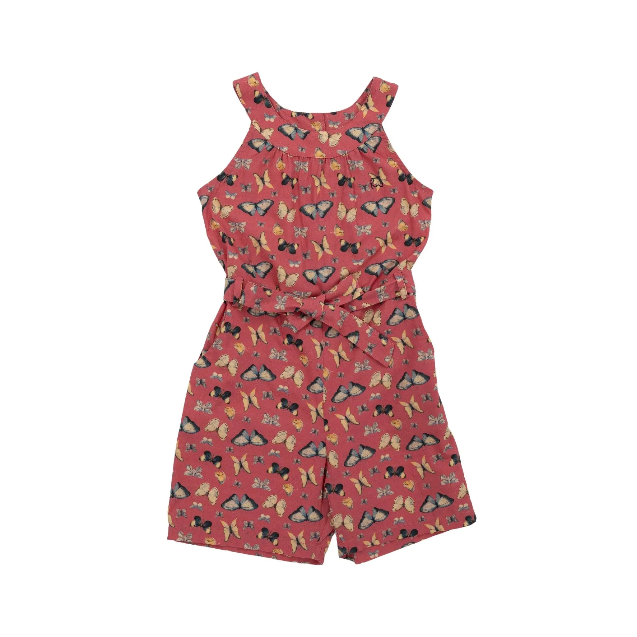 Stylish Romper with Pockets for Girls