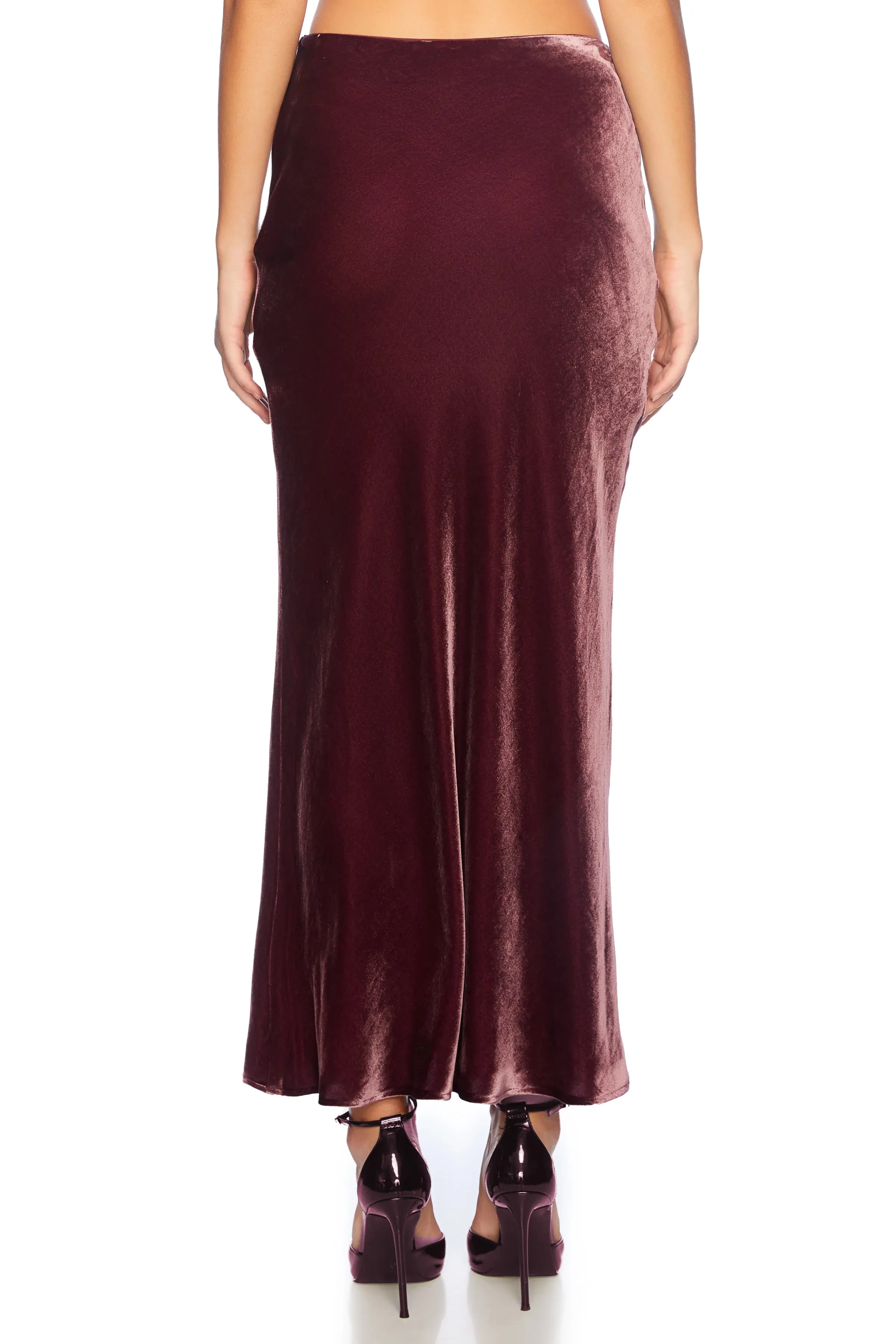 Susana Monaco Lucy Velvet Silk Skirt