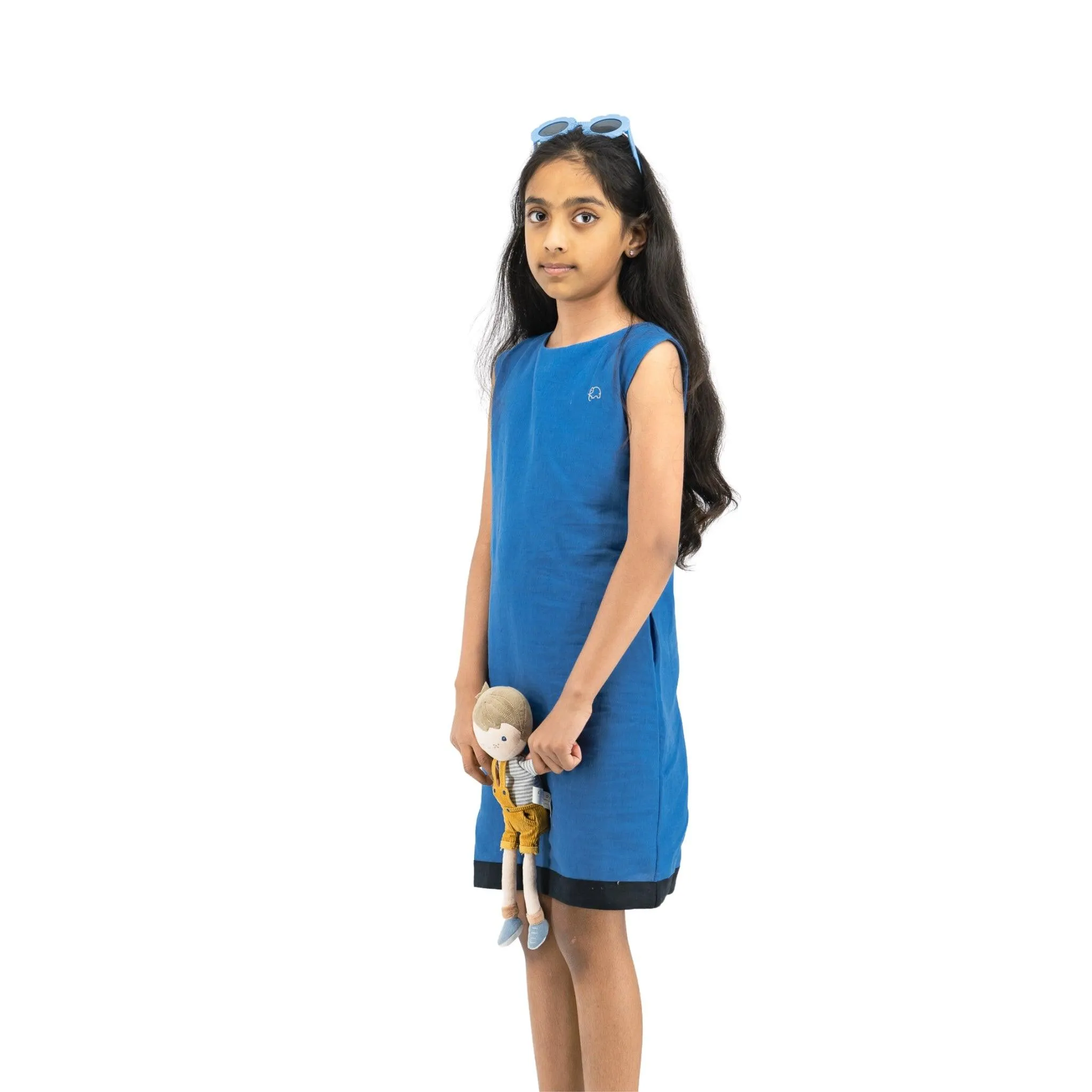 Sustainable Summer Fun: Eco-Friendly Linen Blend Frock for Kids