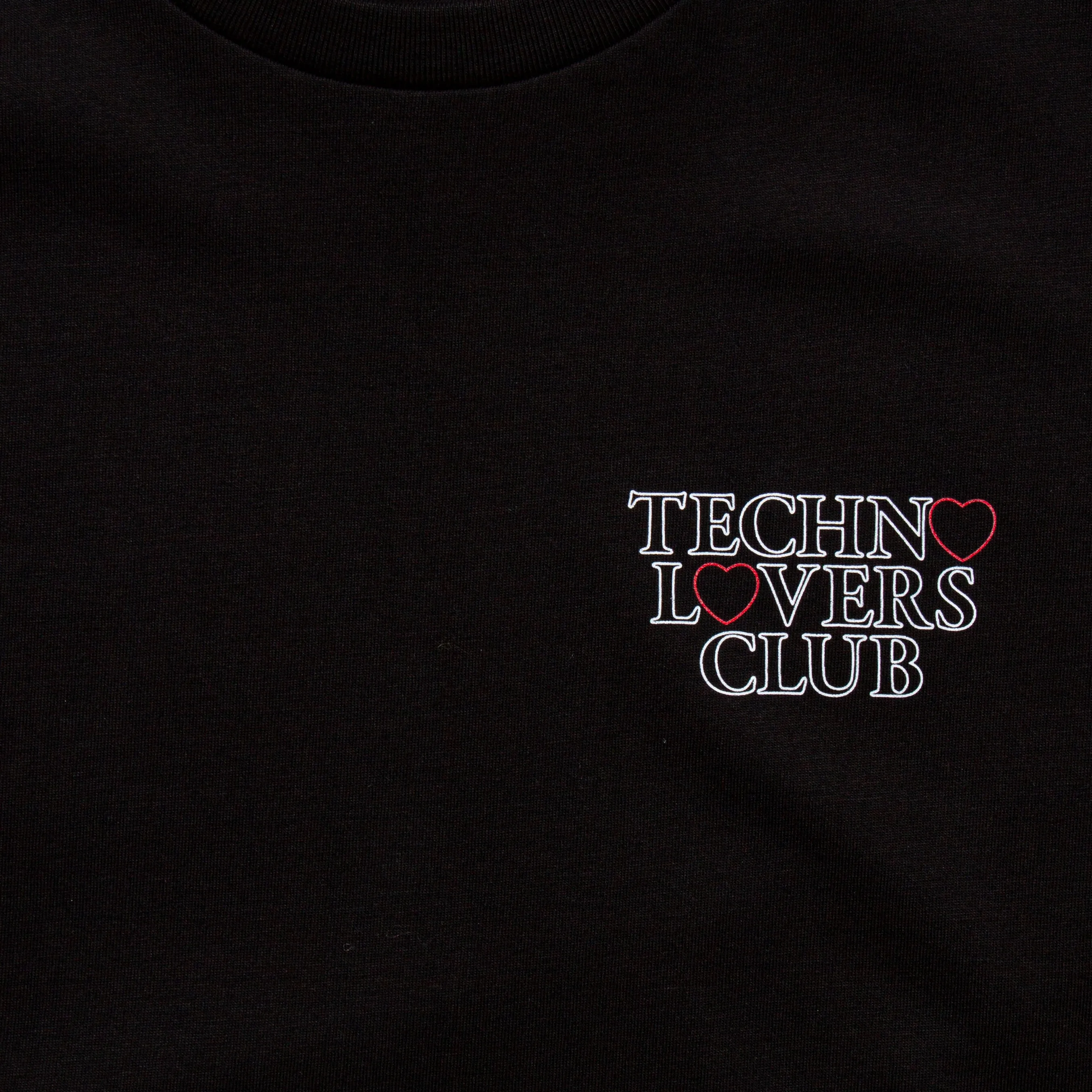 Techno Lovers Back Print - Tshirt - Black