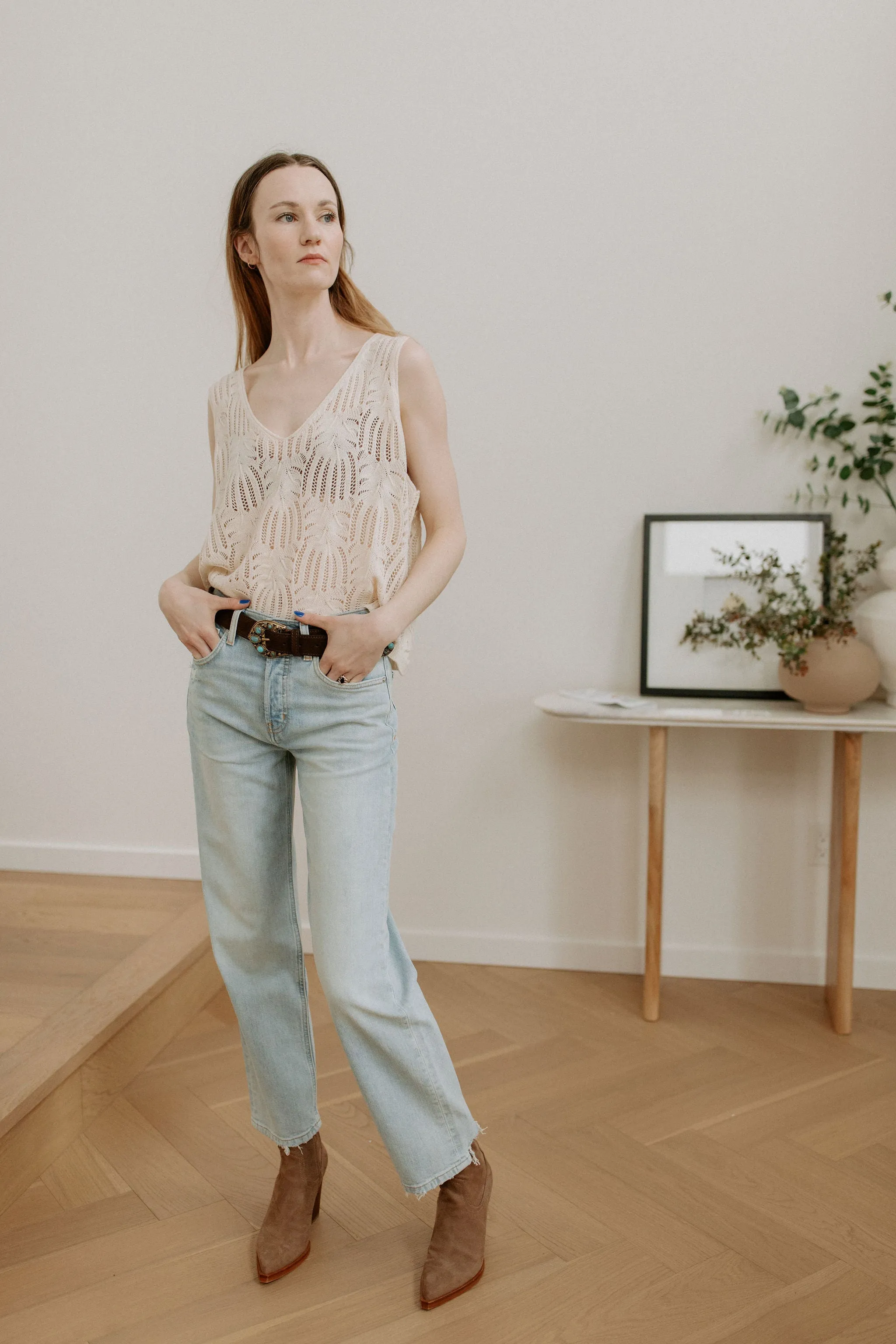 The Tyler Vintage Straight Jeans - Sea Foam