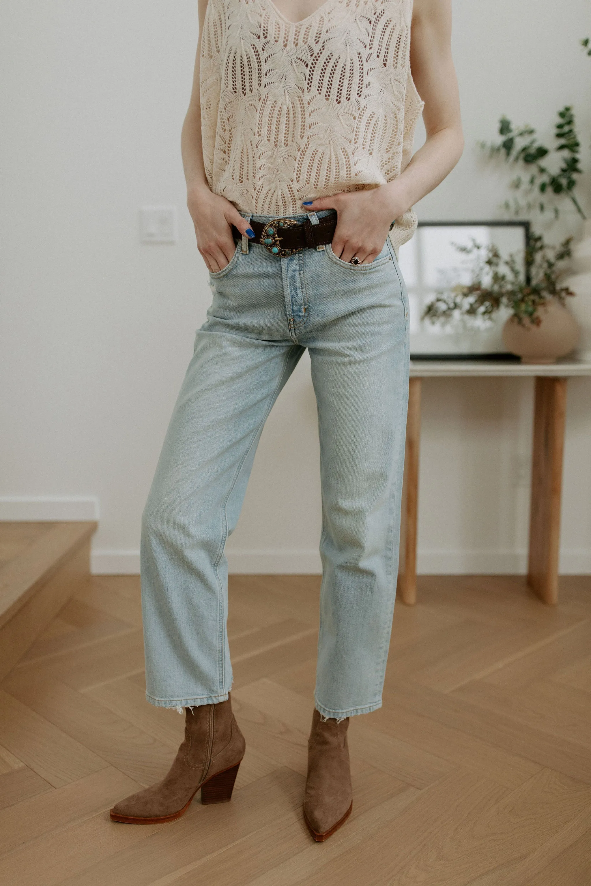 The Tyler Vintage Straight Jeans - Sea Foam