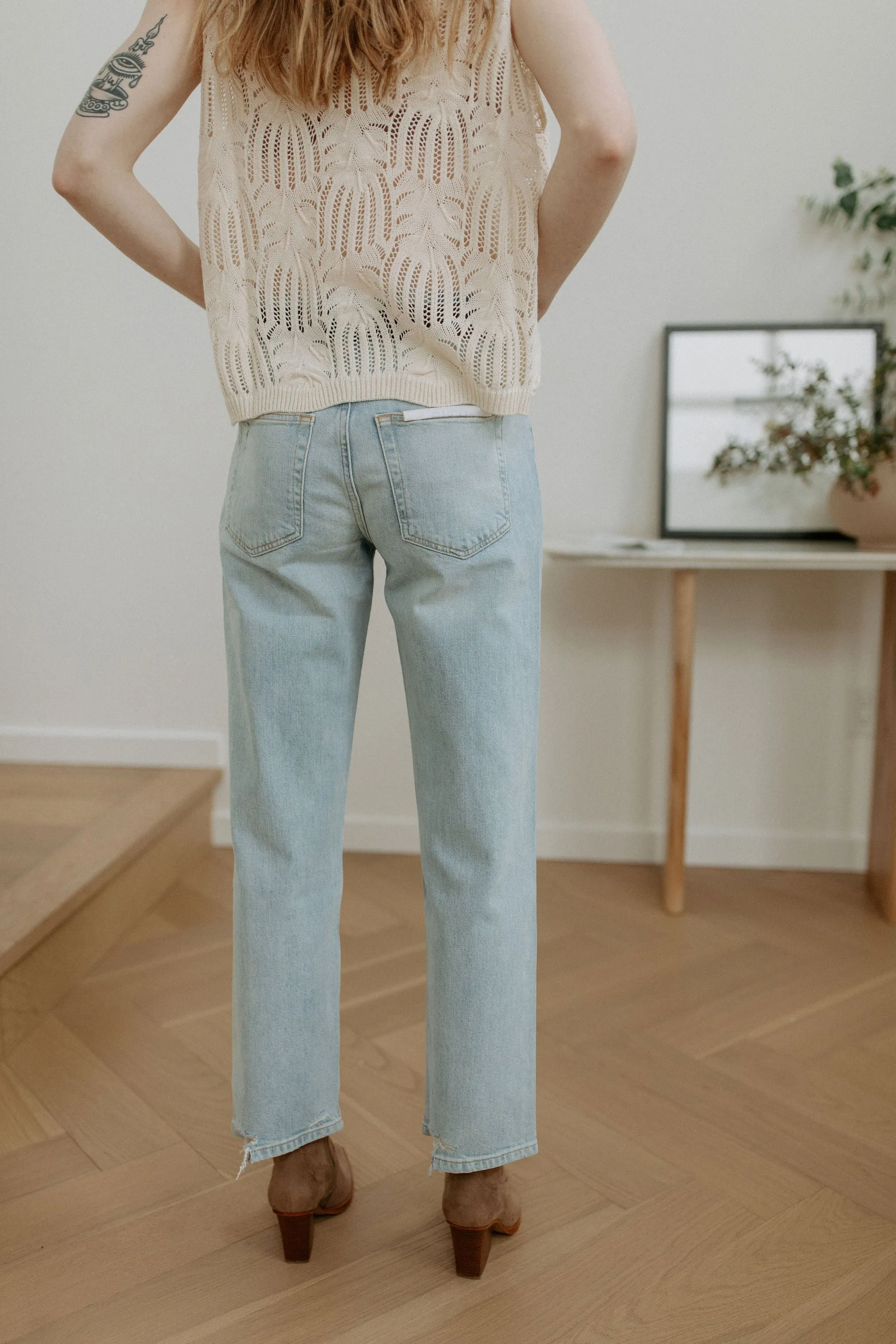 The Tyler Vintage Straight Jeans - Sea Foam