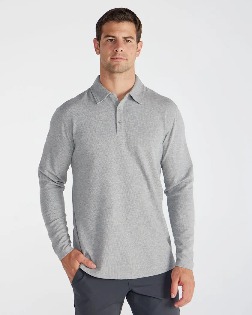 Thermal Long Sleeve Polo