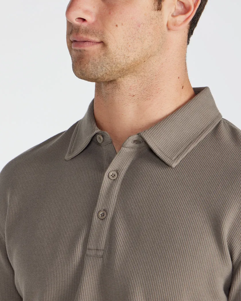 Thermal Long Sleeve Polo