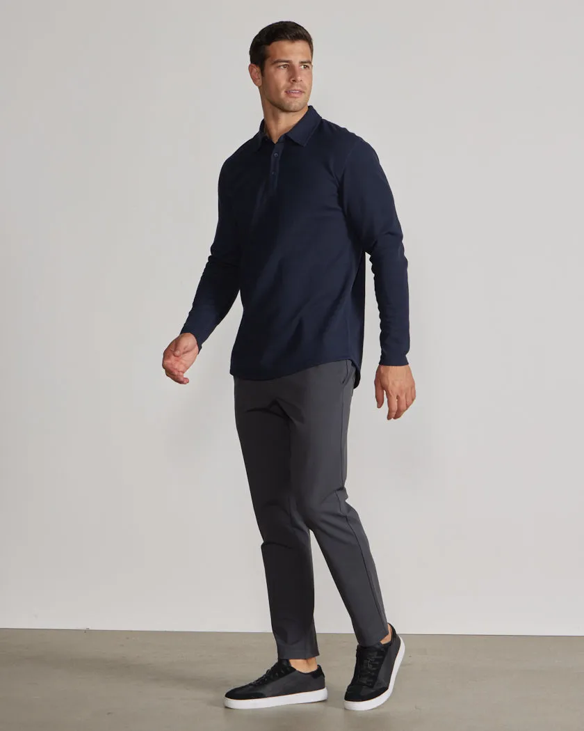 Thermal Long Sleeve Polo