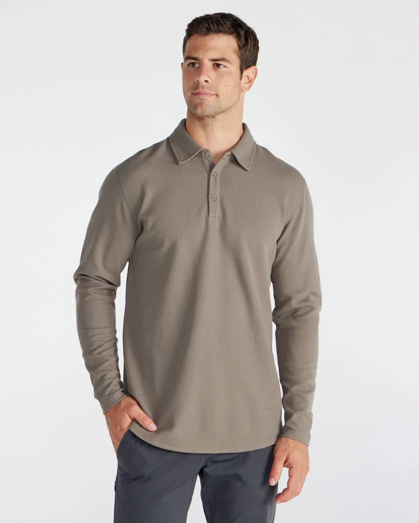 Thermal Long Sleeve Polo