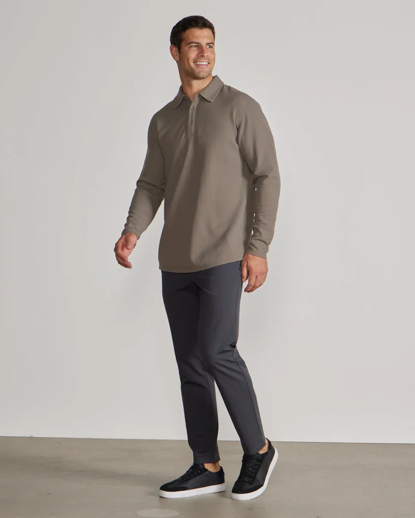 Thermal Long Sleeve Polo