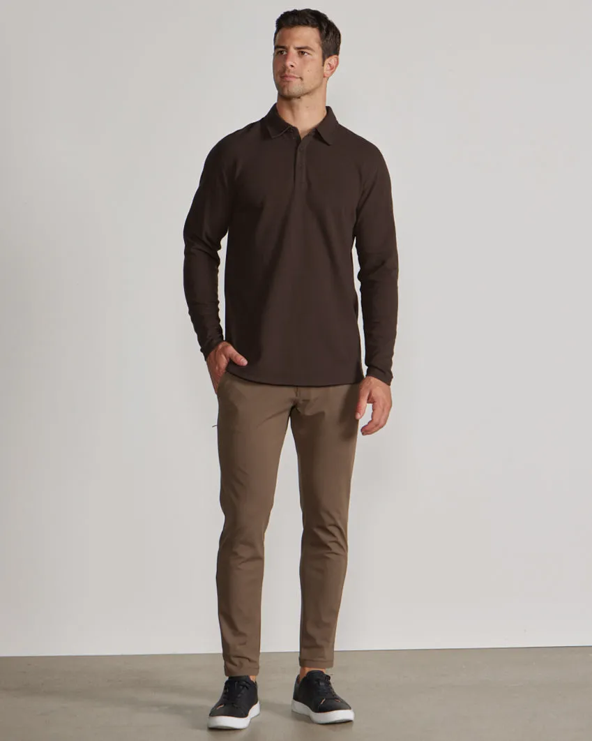 Thermal Long Sleeve Polo