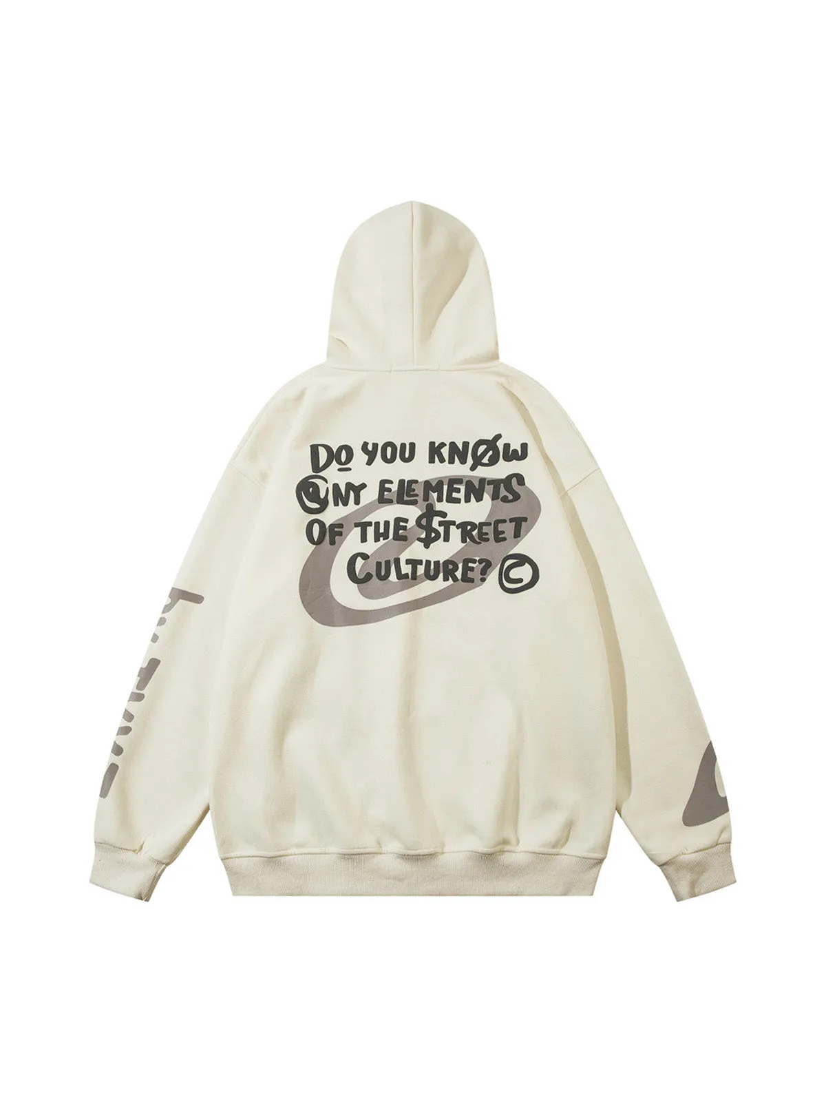 Thesupermade Abstract Angel Print Pullover Hoodie