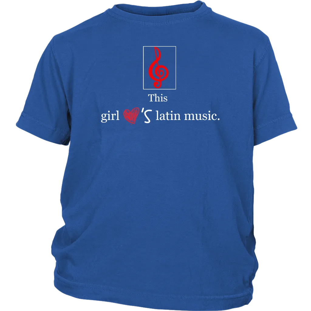 This Girl Loves Latin Music T-shirt Tee Gift