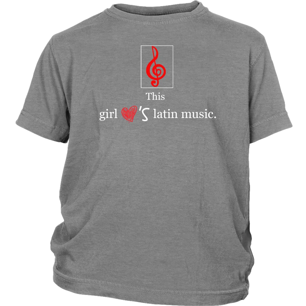 This Girl Loves Latin Music T-shirt Tee Gift