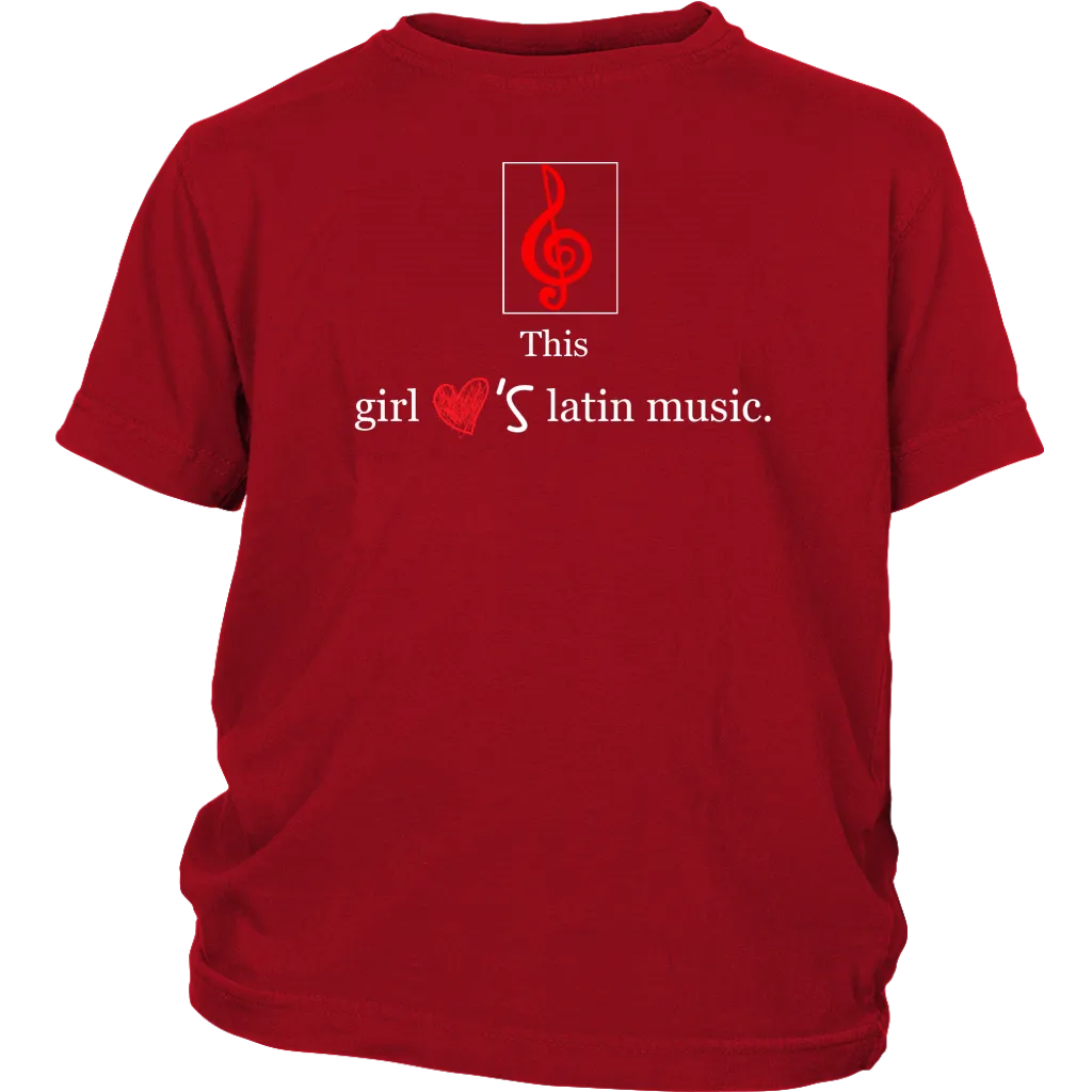 This Girl Loves Latin Music T-shirt Tee Gift