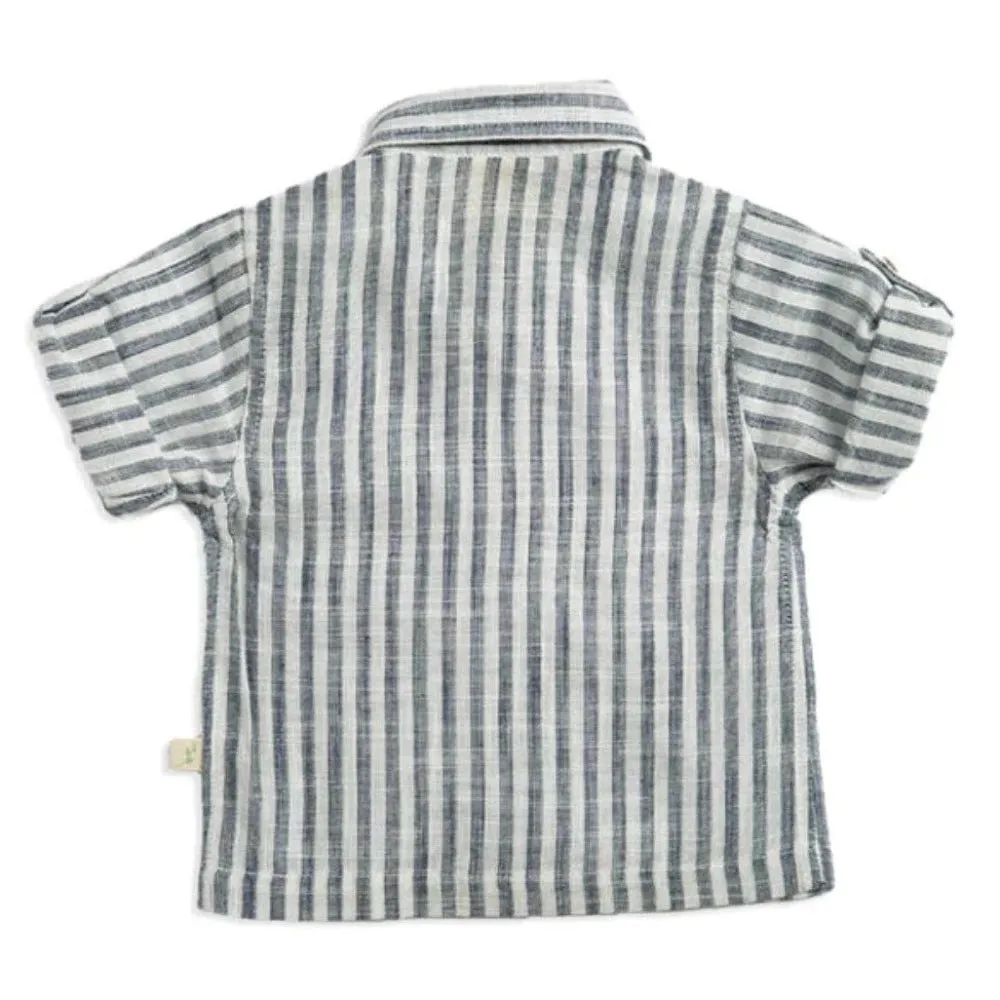 Tiny Twig Woven Stripes Cambric Shirt