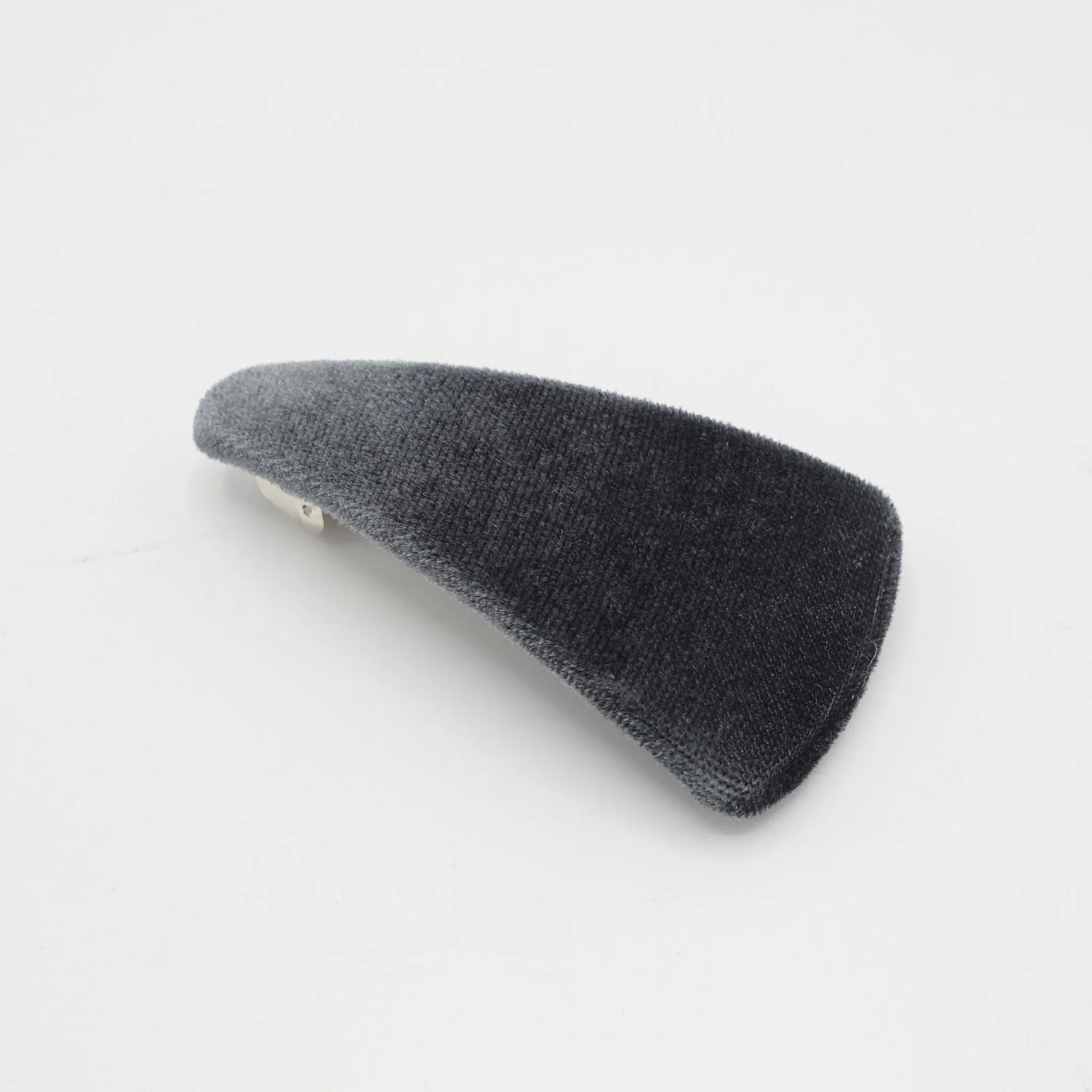 triangle velvet french barrette Fall Winter women hair accessory