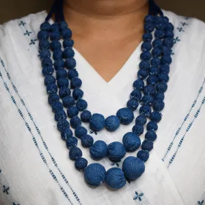 Vaishnavi- Upcycled Denim Necklace by Dwij