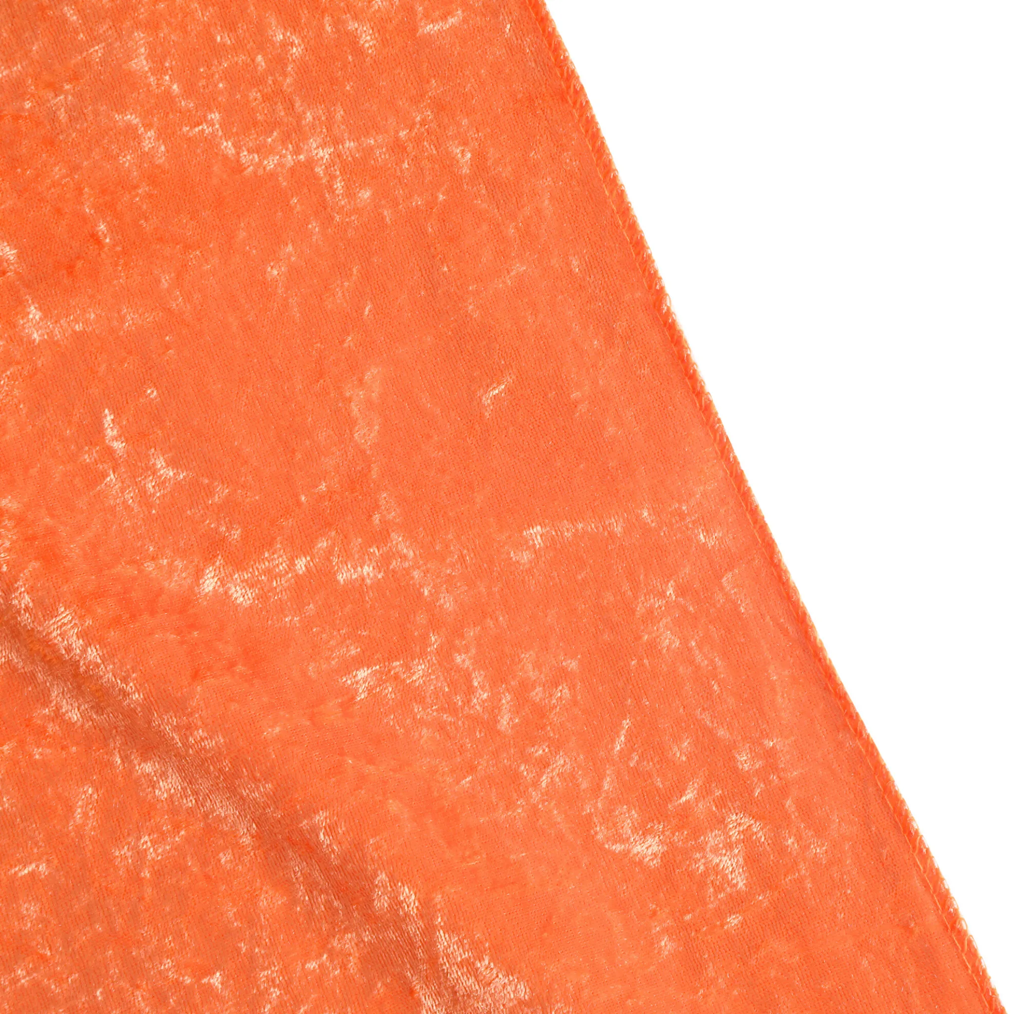 Velvet 8ft H x 52" W Drape/Backdrop Curtain Panel - Orange