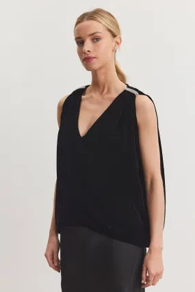 Velvet - Adelle Top in Black