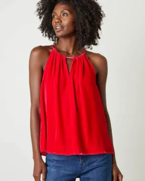 Velvet - Aleaha Top in Lotus red