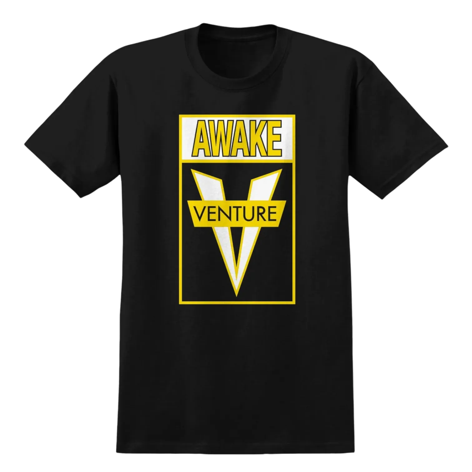 VENTURE AWAKE T SHIRT BLACK/YELLOW