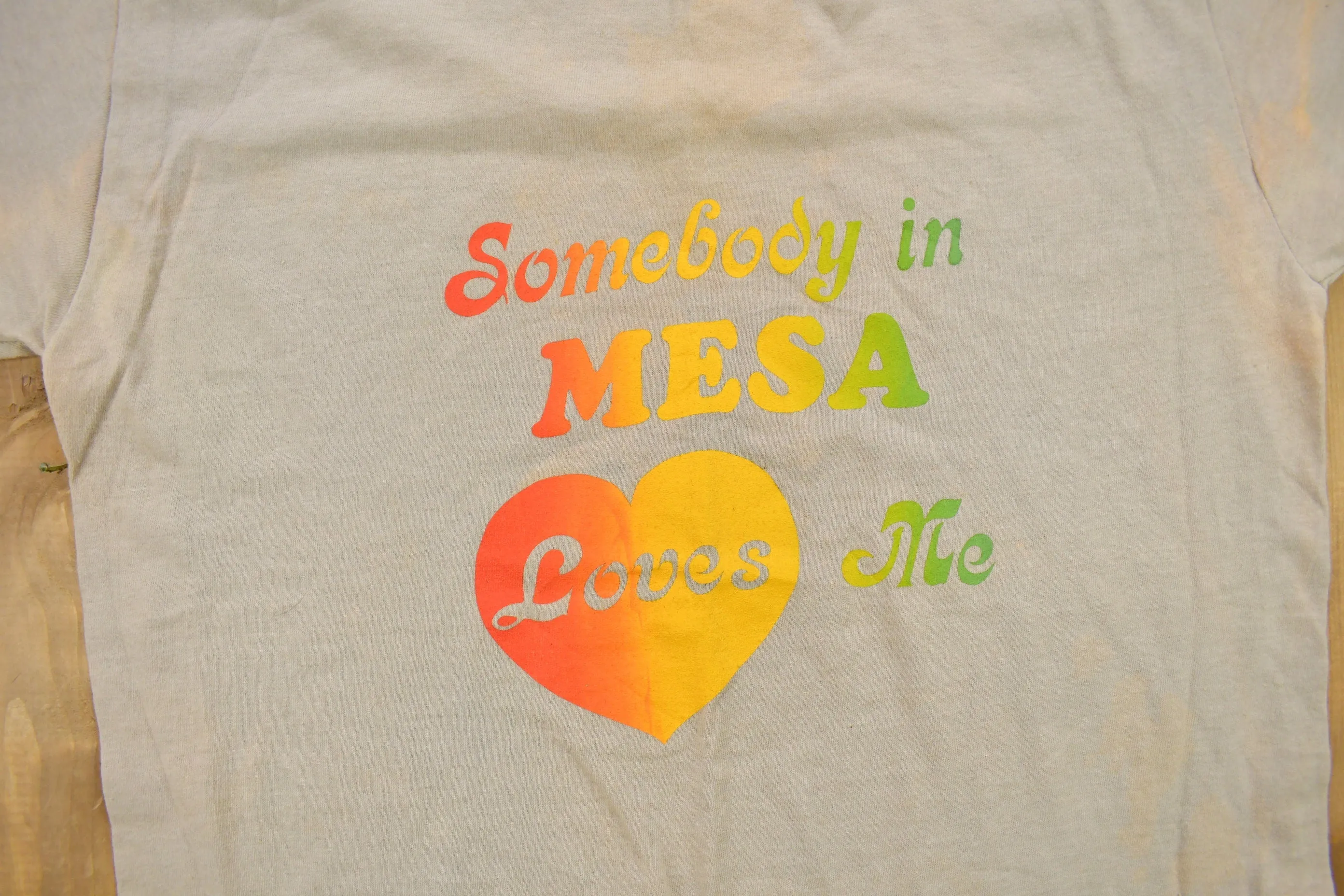 Vintage 1980s Somebody Loves Me In Mesa Souvenir T Shirt