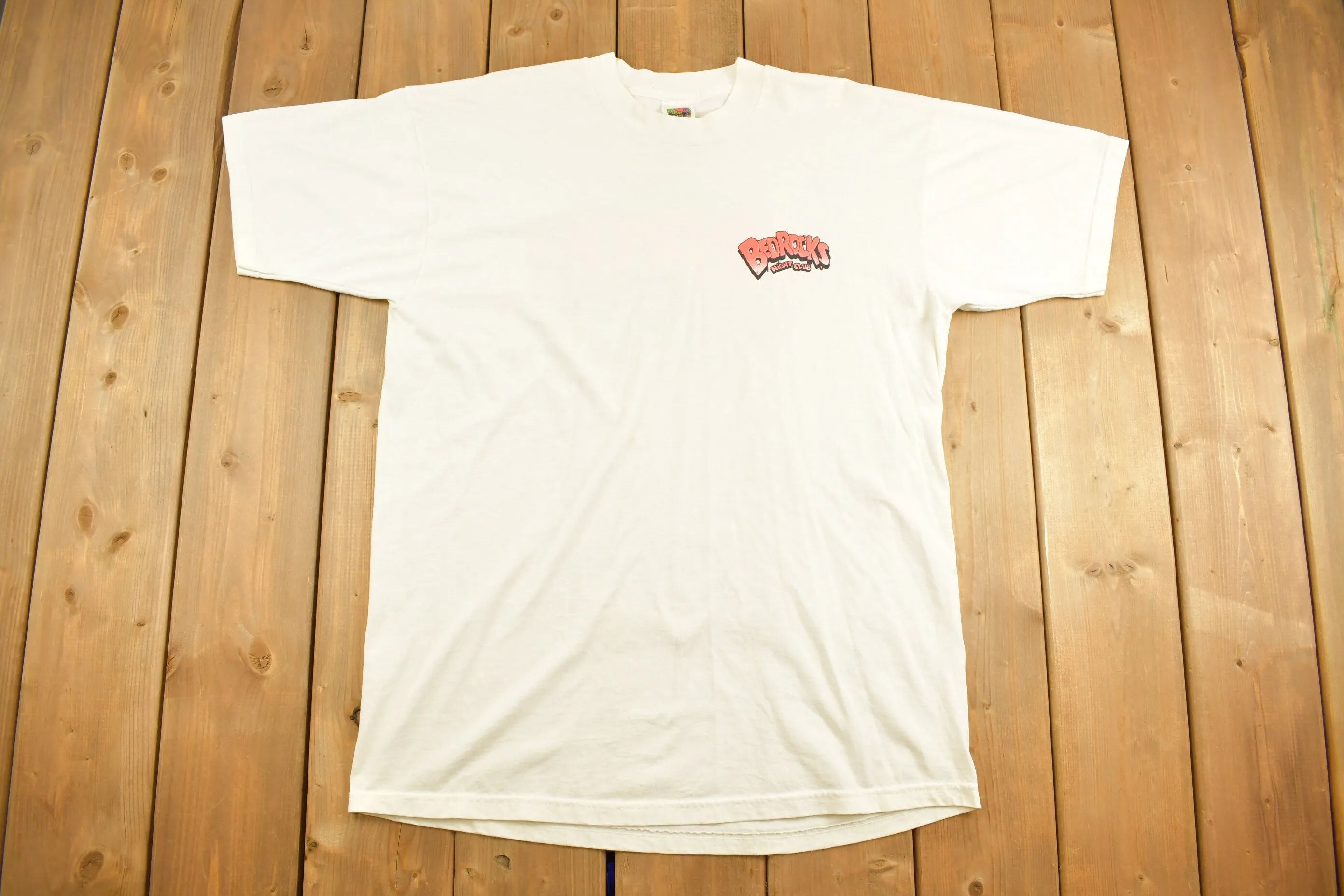 Vintage 1990s Bedrocks Night Club Souvenir T Shirt