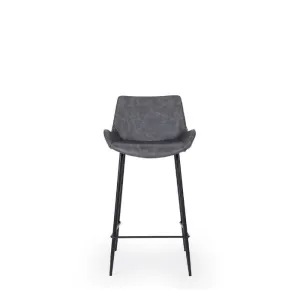 Vintage Barstool PU - Grey