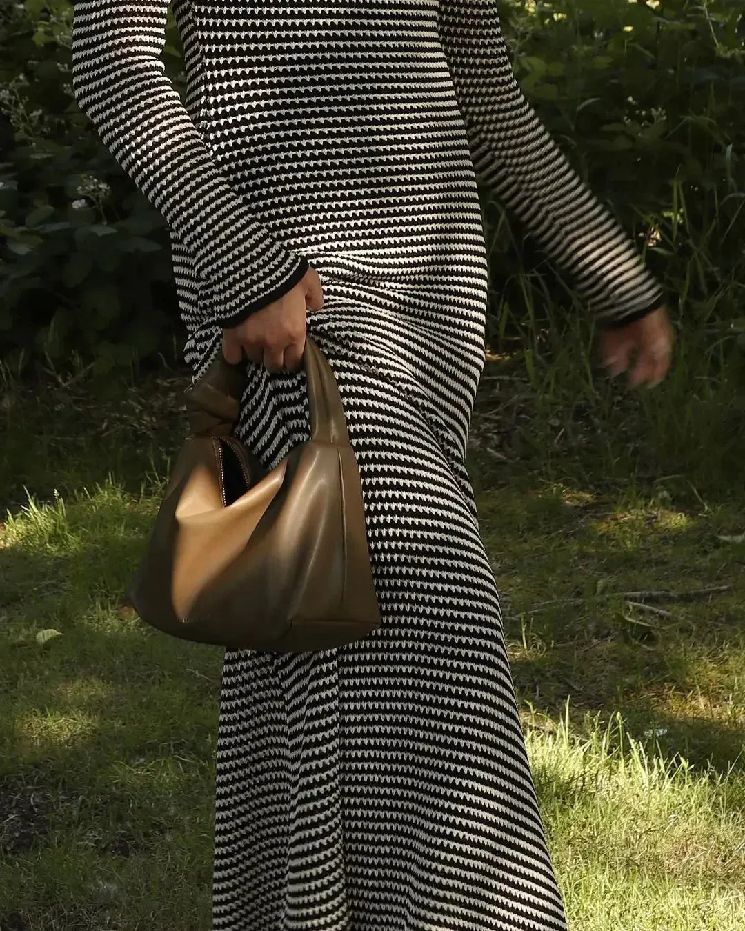 Vintage Striped Maxi Dress for Beachwear