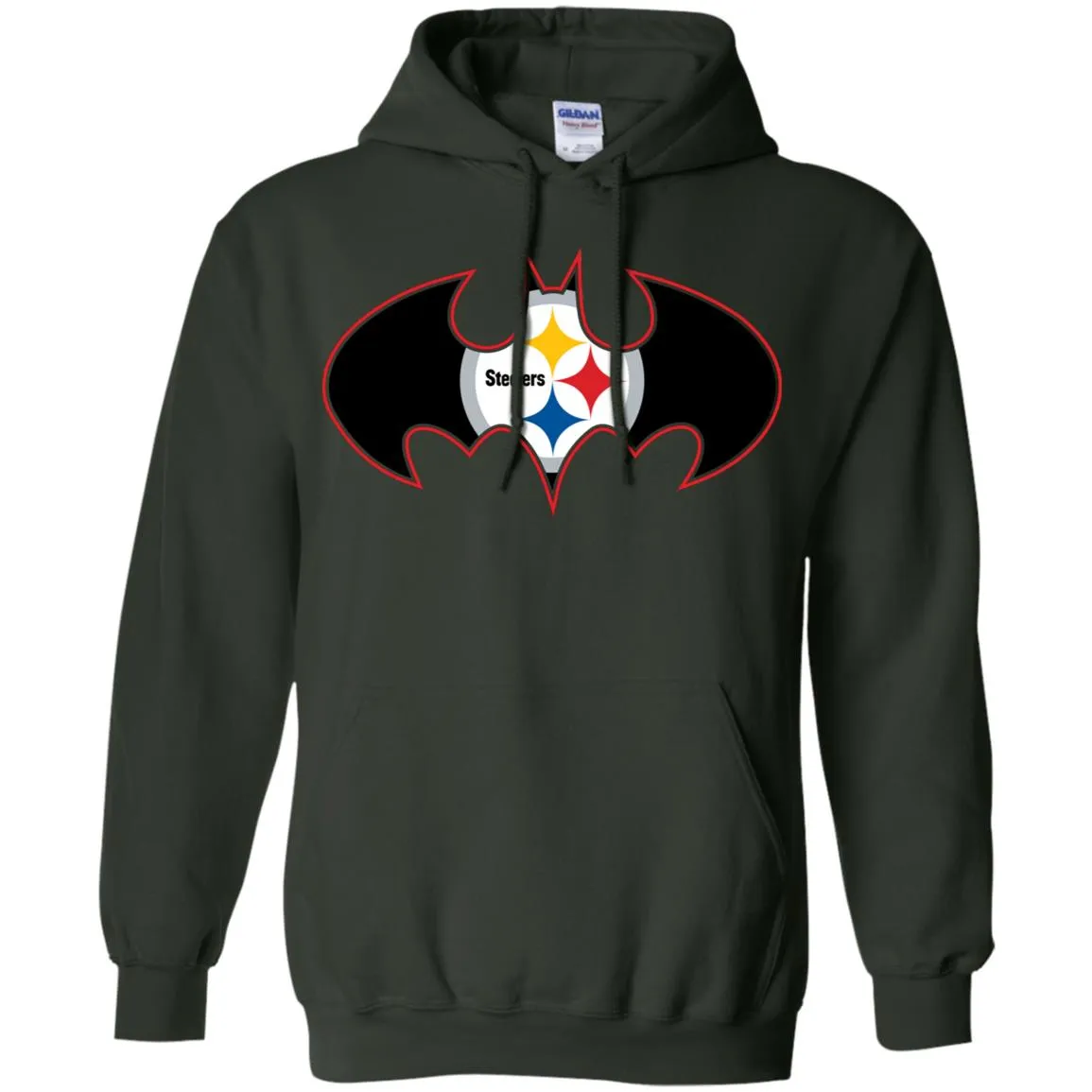 We Are The Pittsburgh Steelers Batman Nfl Mashup Pullover Hoodie Sweatshirt