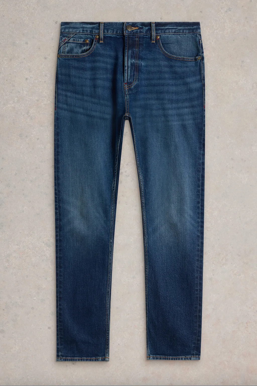 White Stuff Bronson Slim Jeans - Mid Denim