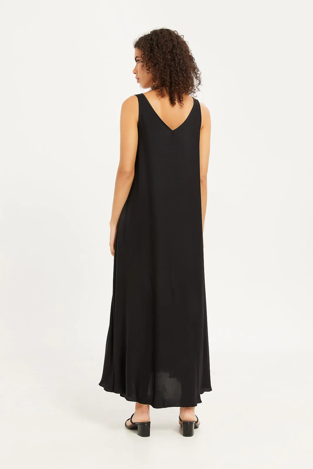 Women Black Maxi Dress