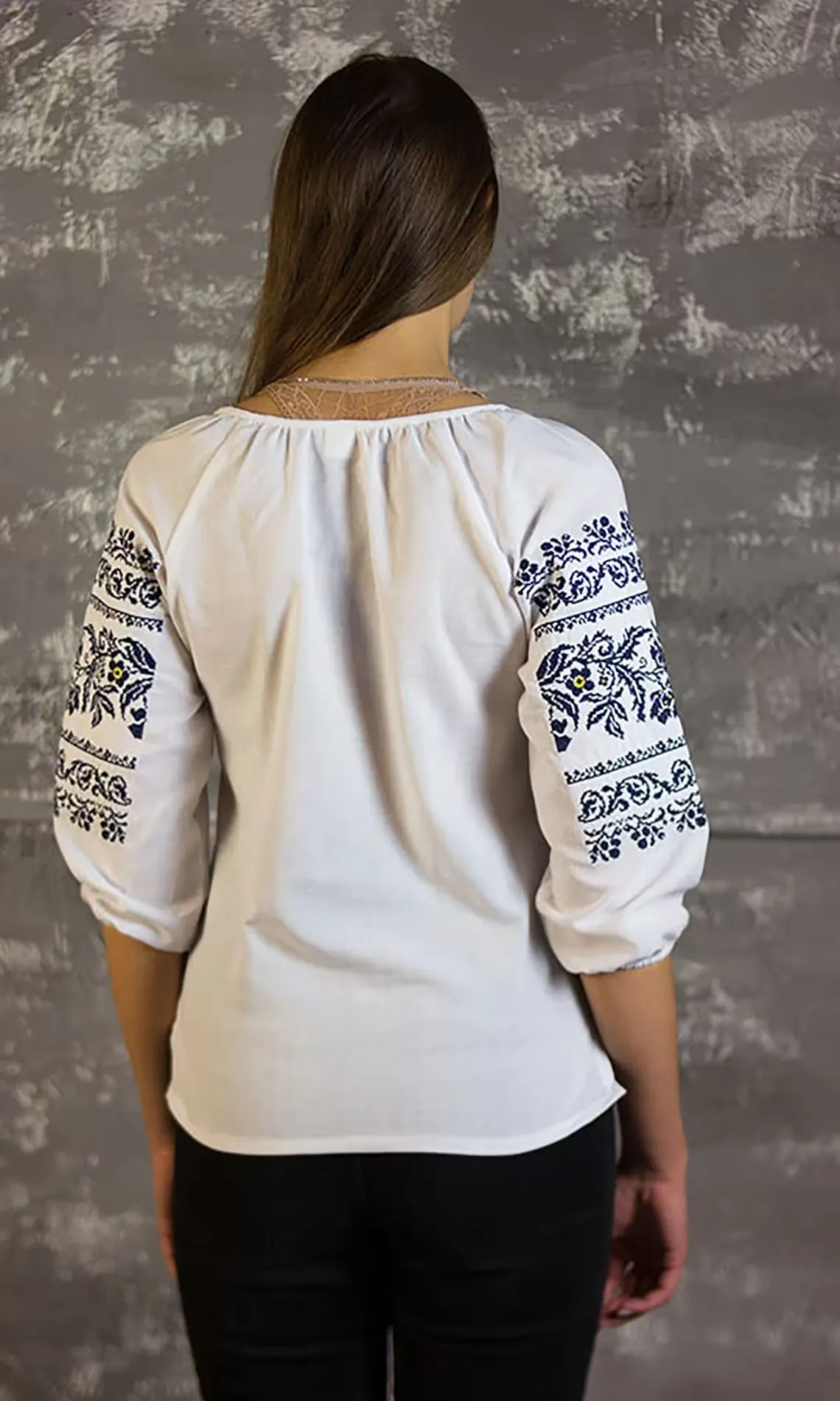 Women's blouse with embroidery