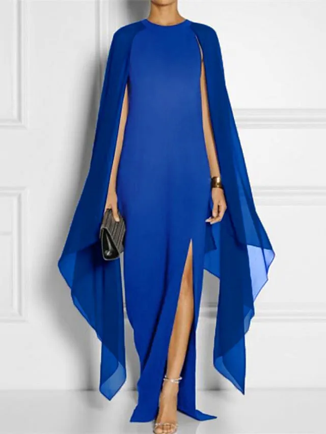 Women's Long Sleeve Swing Maxi Dress