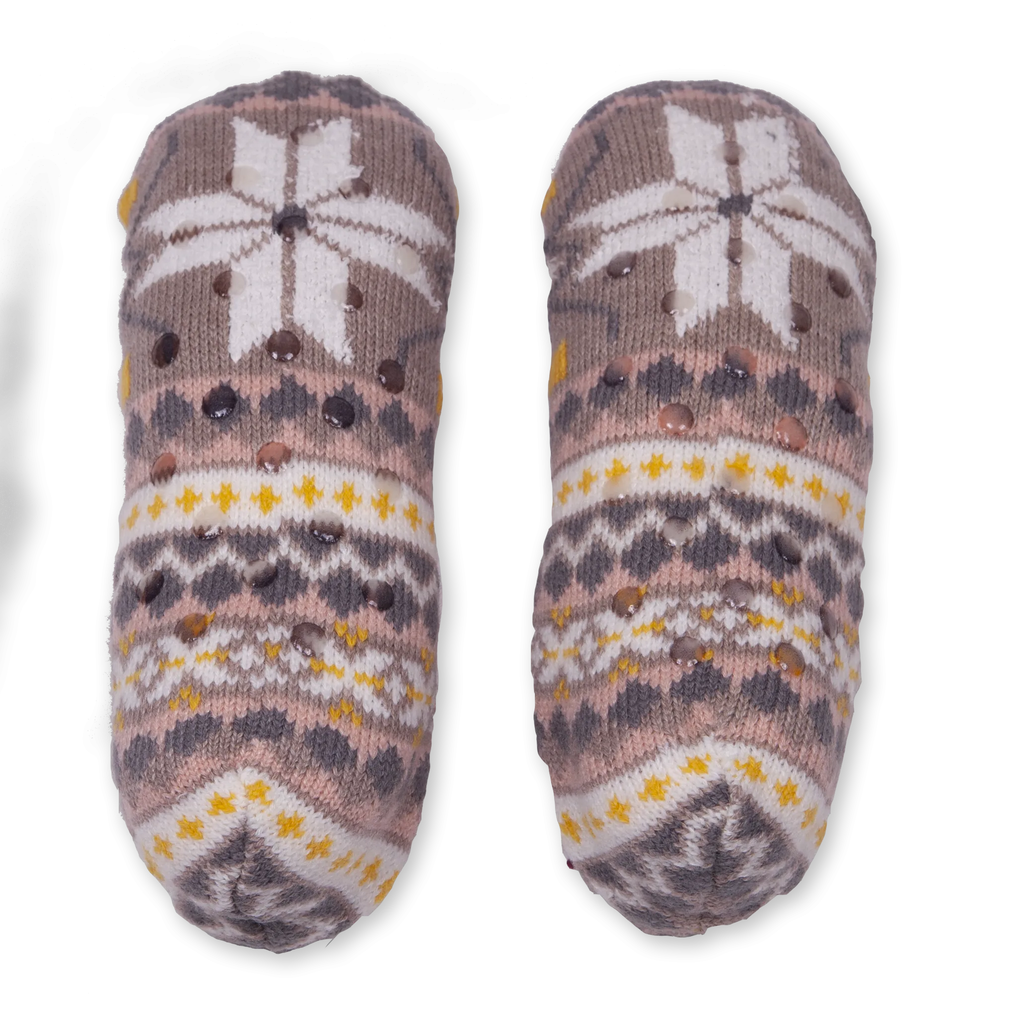 Women's Snowflake Double Cuffer Slipper Sock