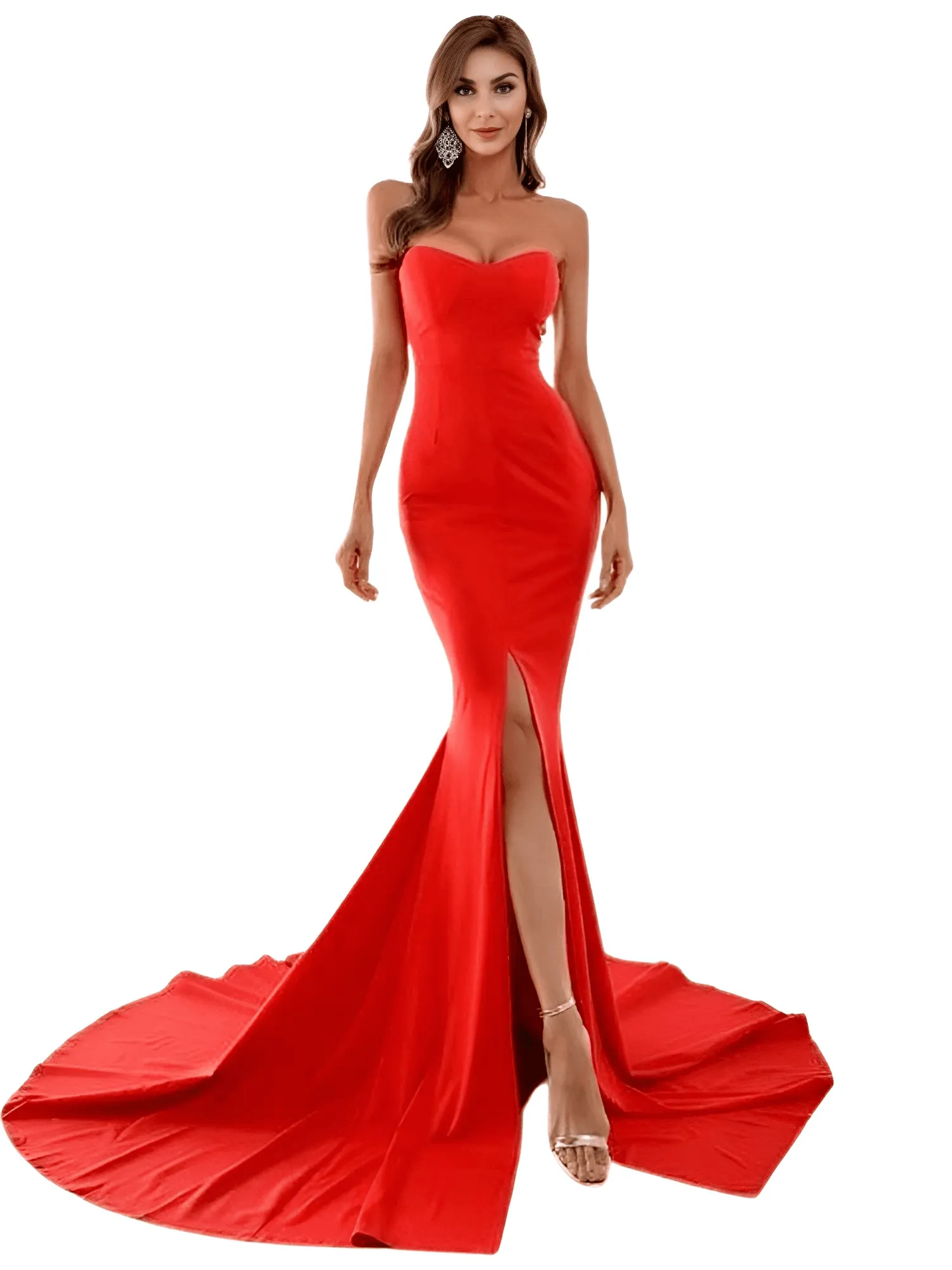 Women's Strapless Maxi Dress