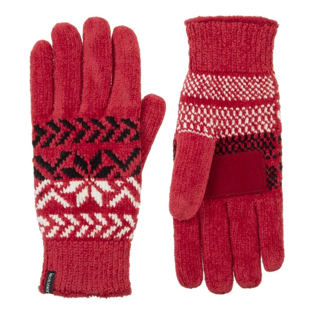 Women’s Chenille Snowflake Gloves