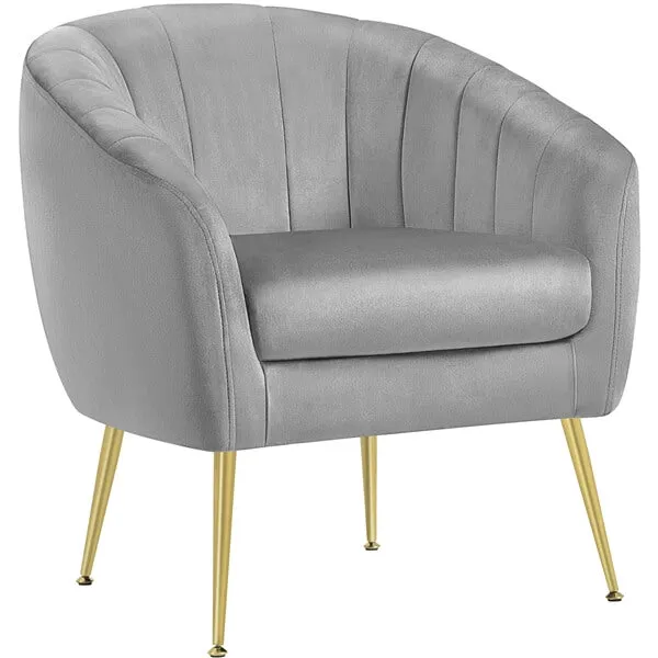 Yaheetech Velvet Accent Chair