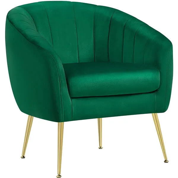 Yaheetech Velvet Accent Chair