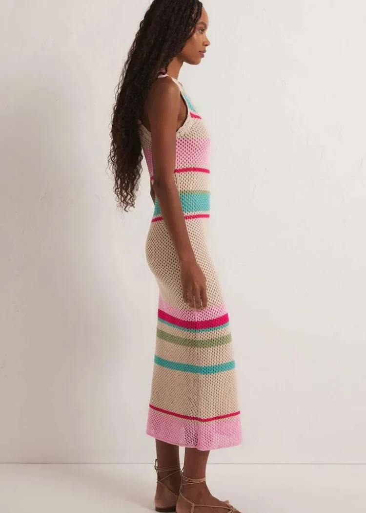 Z Supply Ibiza Stripe Sweater Dress- Natural ***FINAL SALE***