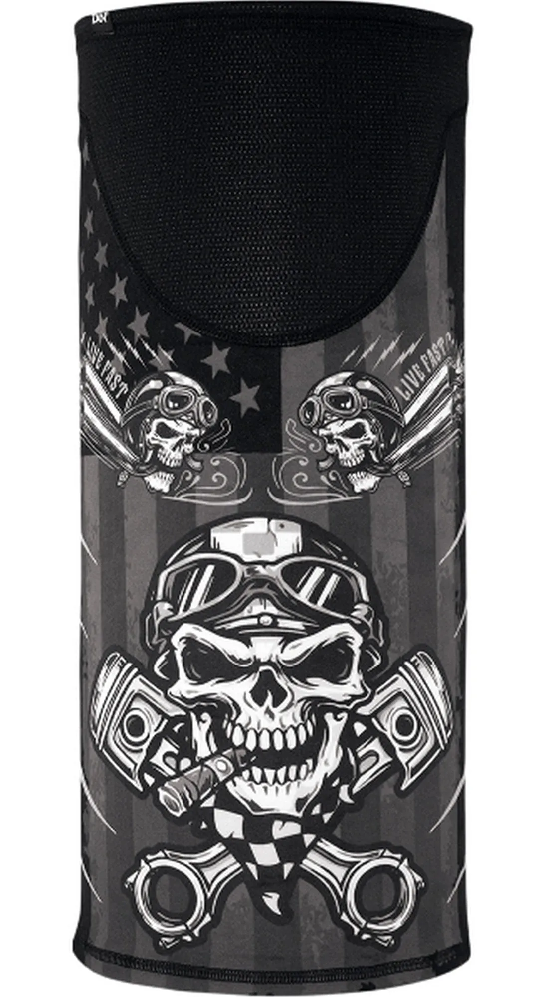 ZanHeadgear TW712 Motley Tube Wind Proof SportFlex Series Biker Skull