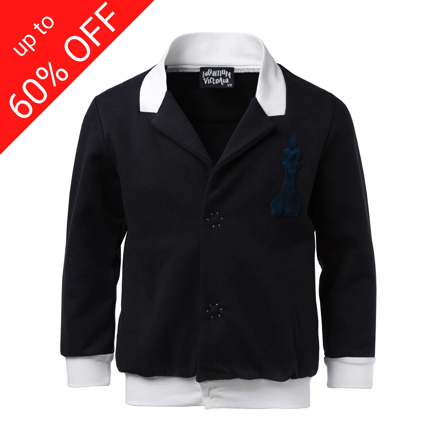 Zwarte sweatblazer